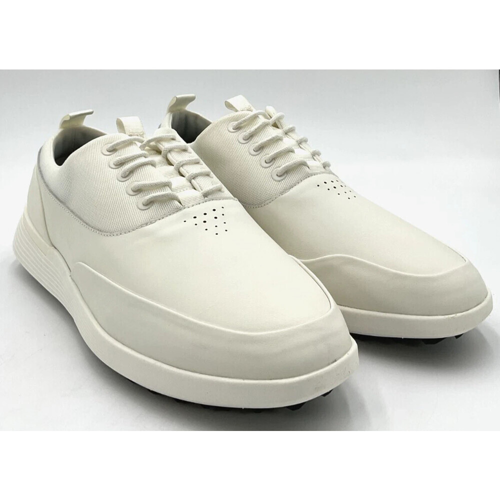 Wolf & Shepherd Crossover Sneakers Men's US 12.5 White Leather Golf Shoes ZAP594